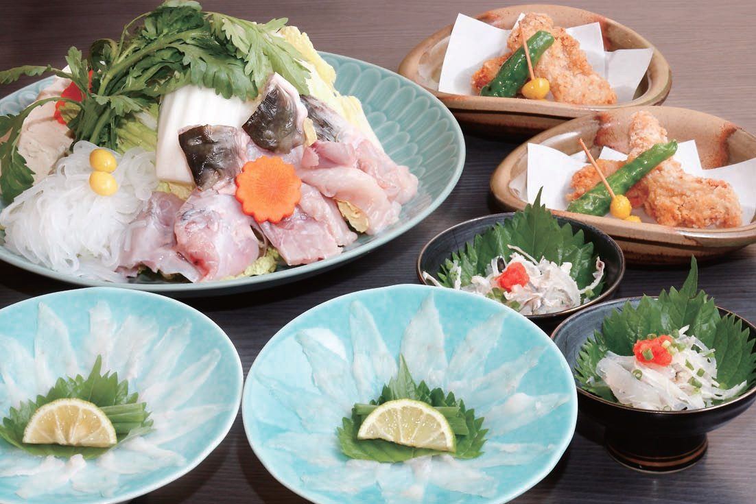 ふぐ刺し・ふぐちり・唐揚げ
